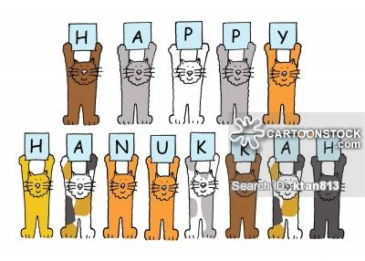 Happy Hanukkah Cats